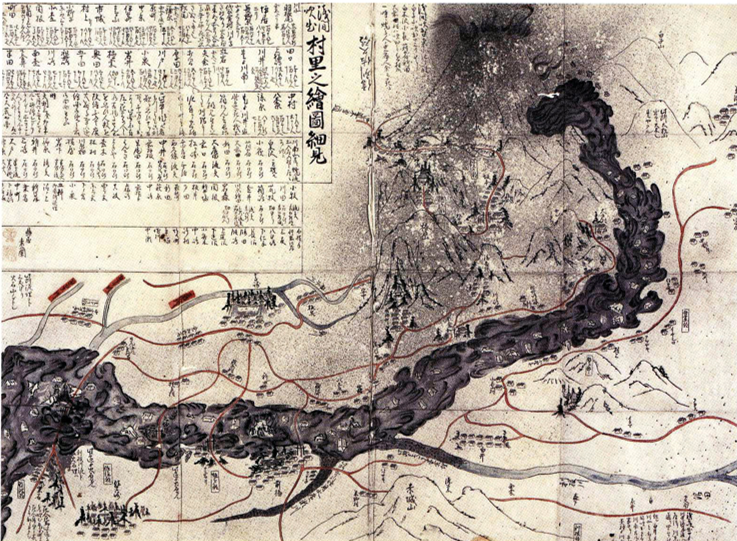 図5 吾妻川筋被害絵図(群馬県伊勢崎市・飯島栄一郎氏蔵)