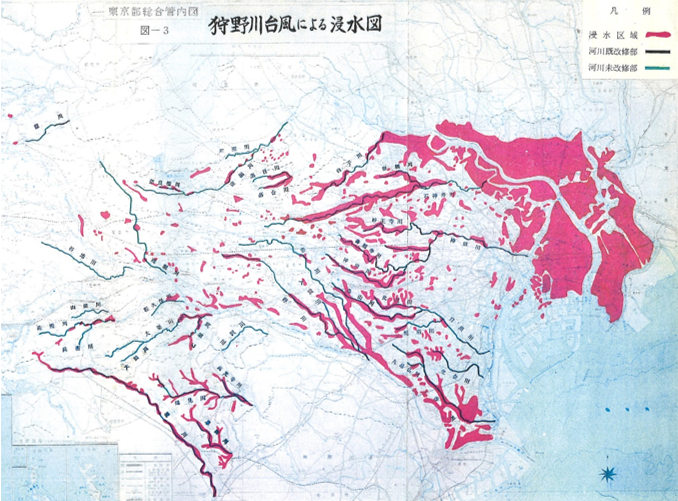 �}3�@����䕗�ɂ�铌���s���̐Z���}�i�����s�͐암�C1972�j