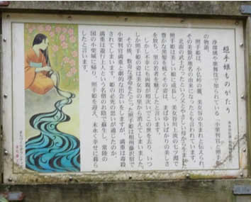 写真6 照手姫ものがたりの看板
