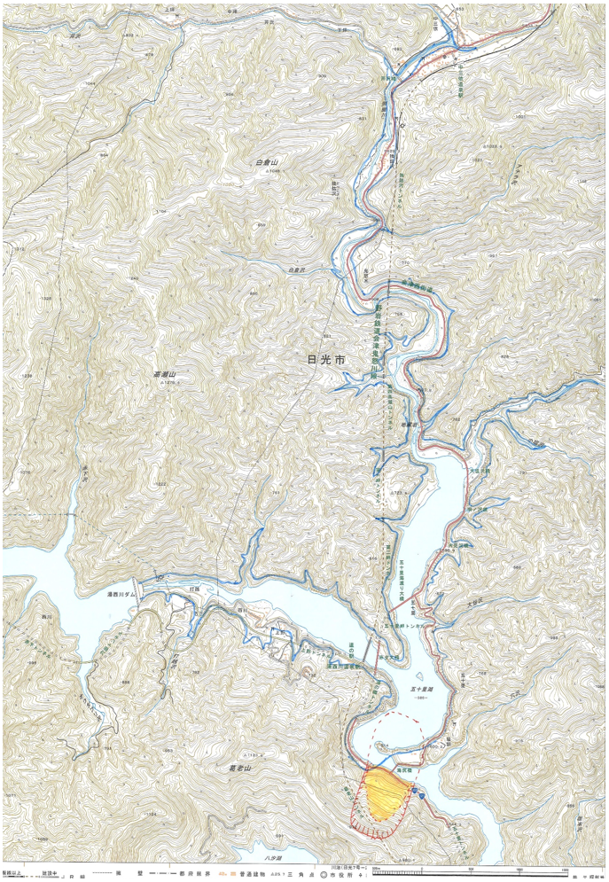 �}1�@1783�N�̊��V�R�̕���ƓV�R�_���C40�N��̌���^���͈̔́i�z��C1984�����Ƃ�1/20���n���}�����E�F�s�{�E����E���˂ɒǋL�j